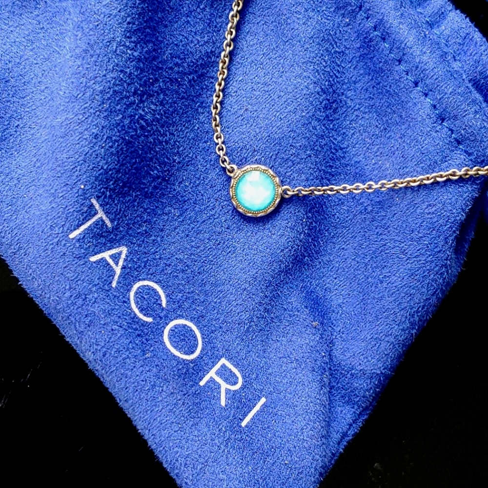 Tacori turquoise and silver necklace